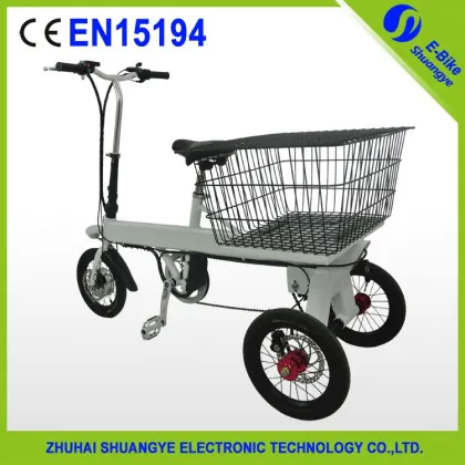 Brushless motor folding electric adult tricycles
