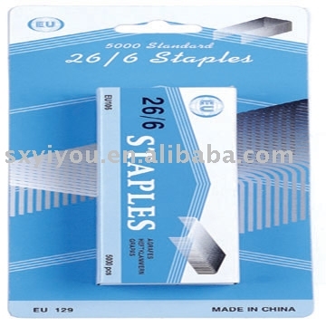 26/6 Staples in Blister Card Eu-129