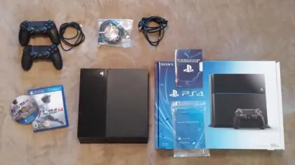 Sony PlayStation 4 (Latest Model)- 500 GB Jet Black Console