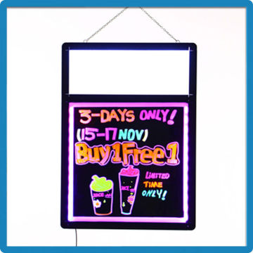 RGB5050 competitive acrylic led sign board hanging restaurant menu board fast food menu board