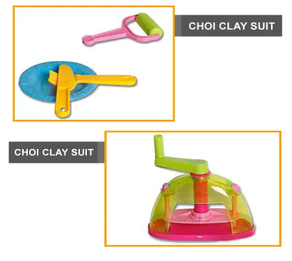 Plastic tool set molding clay toy