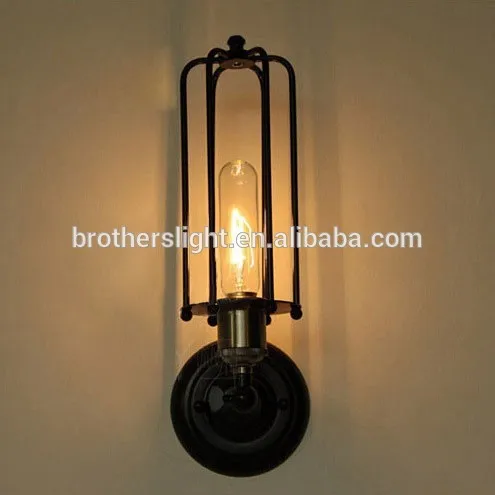 Antique style vintage wall iron lighting for decoration