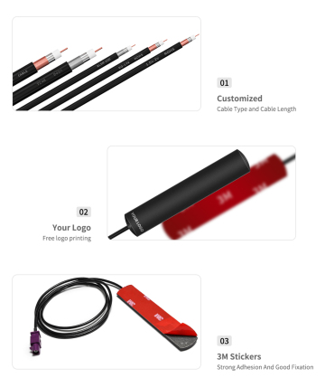 3g antenna with crc9 connector for huawei modem