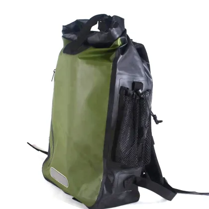 Black Waterproof Backpack for Men Hiking Adventure