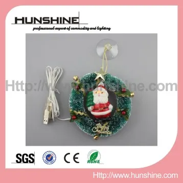 USB Mini colorful Christmas man circle decorative light