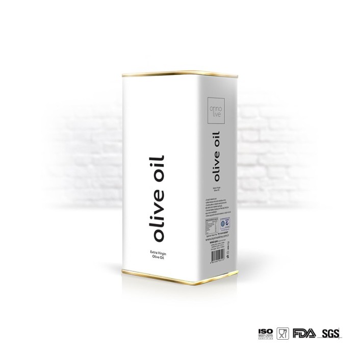 DADI 5L Square Metal Olive Oil Tin Container