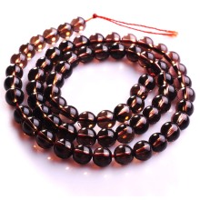 Loose 6MM Natural Smoky Quartz Round Beads 16Inch