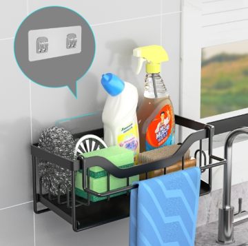 Metal Dish Sponge Organizer for Kitchen Sink