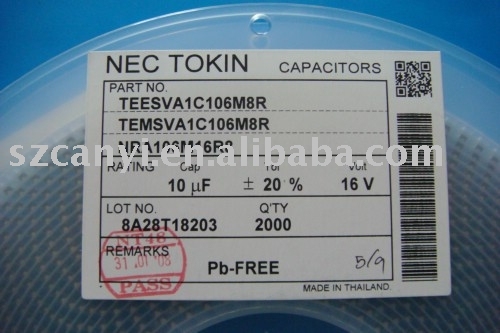 Tantalum Capacitor TEESVA1C106M8R