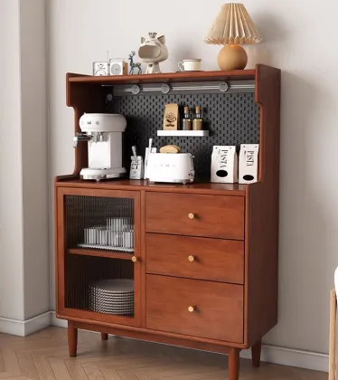 solid wood buffet cabinet