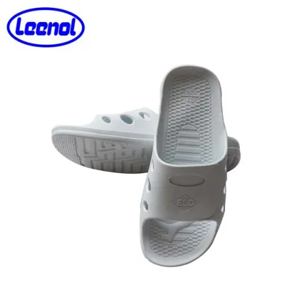 LN-7101B Black Color Cleanroom Antistatic ESD SPU Slippers