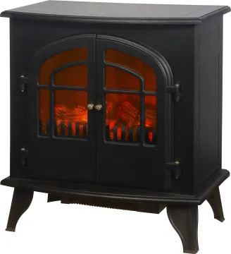 OEM Adjustable Flame Brightness & Temperature C2 Electric Fireplace Heater with Double Overheat Protection