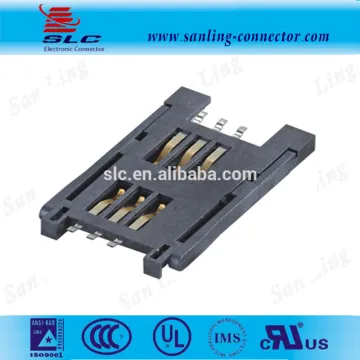 6Pin 8Pin Flip Type Card Micro Sim Card Connector