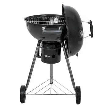 Portable 18.5-inch Apple Charcoal Barbecue Grill, Smoker, and Oven for Outdoor Cooking, Camping, and Garden Use