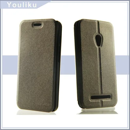 factory price cheap flip leather case for asus zenfone 4 a450cg for zenfone 5
