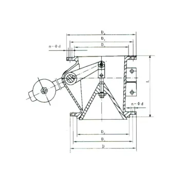 Bell-shaped ash discharge valve