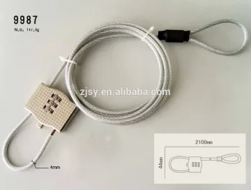 Laptop combination lock, anti-theft secure laptop cable lock