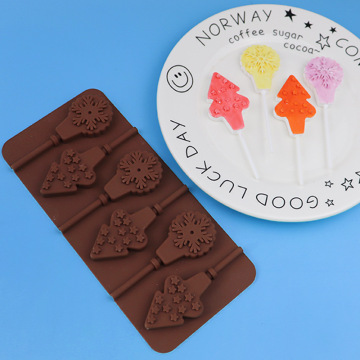 High-Quality 3D Christmas Tree Silicone Lollipop & Chocolate Mold - Food Grade