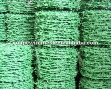 Plastic Coated Barbed Wire Mesh(manufacturer)