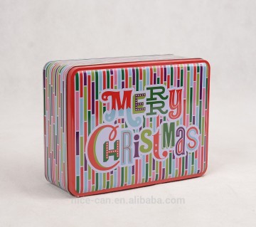 Christmas gift tin box