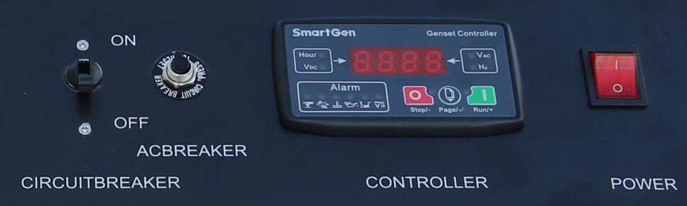 Control Panel of 5KW Gasoline Inverter Generator