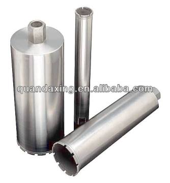 Dry diamond core drill bit for concrete