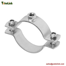 Állítható 304-es rozsdamentes acél osztott gyűrűs csőakasztó