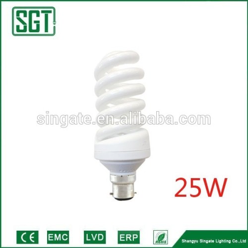 Africa market cheap colored spiral 25w LED energy saving indoor light bulb for home house bathroom