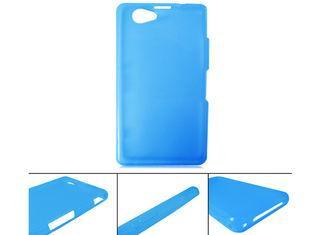 Sony Z1 Mini Blue TPU Soft Case Cover , Cell Phone Protecti