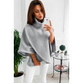 Outwear Capes Turtleneck Poncho for Women