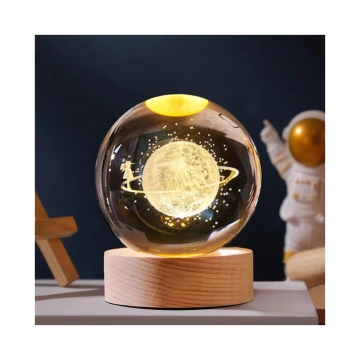 3D Art Crystal Ball Night Lamp