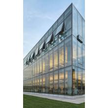 130 × 65 Horizontal Semihidden Isoled Glass Curtain Wall