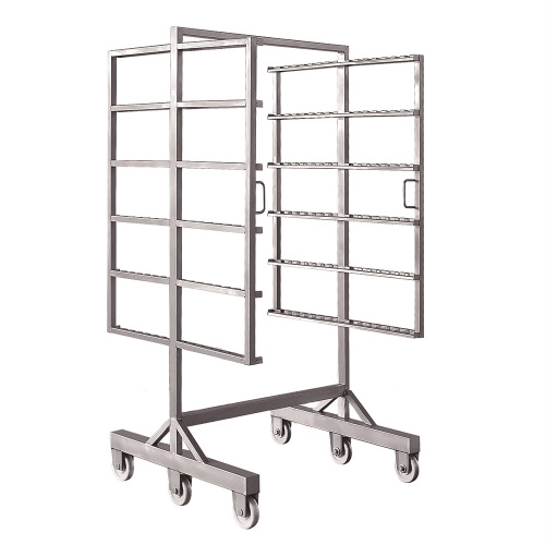 door folding steel galvanized trolleys