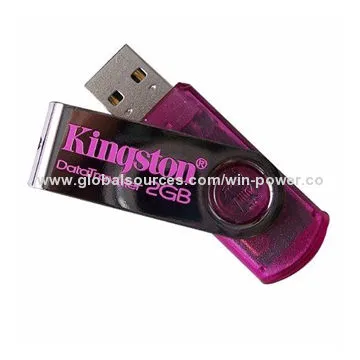 Promotional Swivel USB Flash Drive, Kingston USB, Suitable to Officers