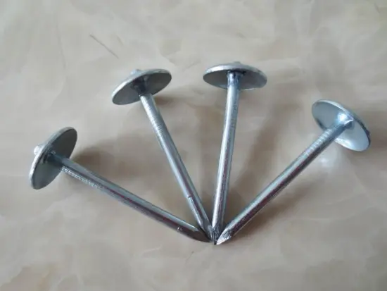 Polished Umbrella Head Roofing Nails