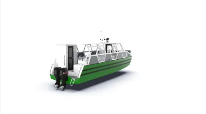 Aluminum Hydrofoil Assisted Power Catamaran Passenger Ship for Sale