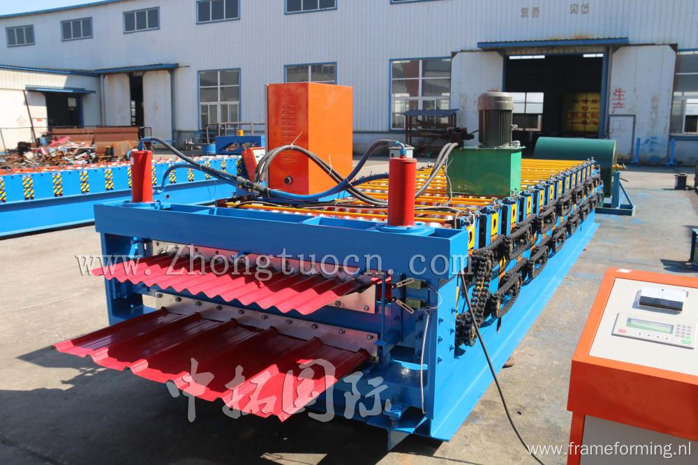 panel double layer machine for roofing sheet metal machine