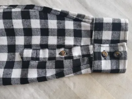Men Causal Y/D Flannel Shirt