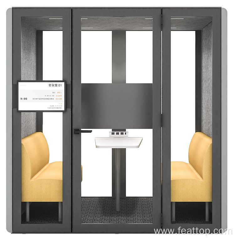 movable silence acoustic booth soundproof office meeting pod