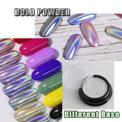 Holographic Pigment Powder for DIY Nail Art and Glitter Effects