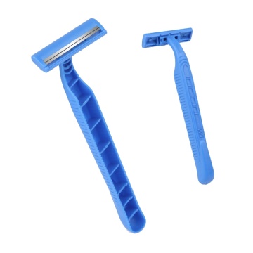 2 Blade Disposable Razor with Plastic Handle - Swedish Stainless Steel Twin Blade Shaving Razor