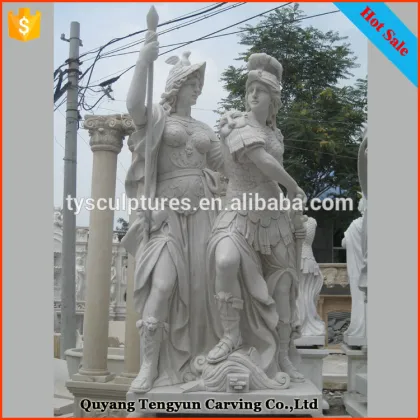 European popular life size ancient greek stone man and woman statue westerners for decoration