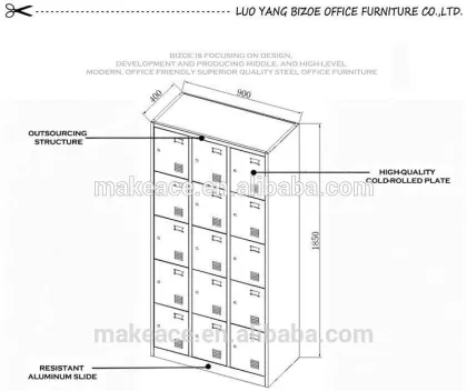 New design KD assemble kd structure steel locker