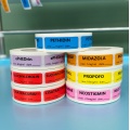 Etiquetas personalizadas para seringas de anestesia