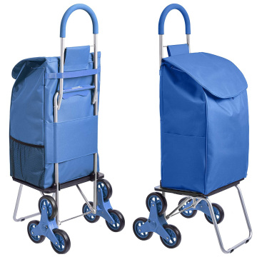 Folding Stair Climber Shopping Cart" could be simplified and optimized for a search engine as:

"Stair Climbing Shopping Cart