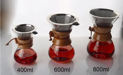 Coffee Pot Borosilicate Glass Pour Over Coffee Maker
