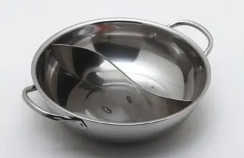 28-34cm Stainless Steel Hot Pot with Divider