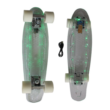 LED Lights PC Transparent Plastic Penny Skateboard