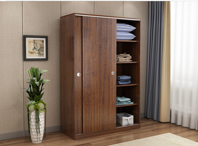 Armoire en bois la plus populaire avec porte coulissante ou rangement