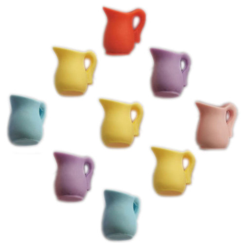 Miniature Juice Cup Charms Candy Color Simulated Fruit Juice Drink Pendants For Doll House Furniture Kitchen Decoration Toys